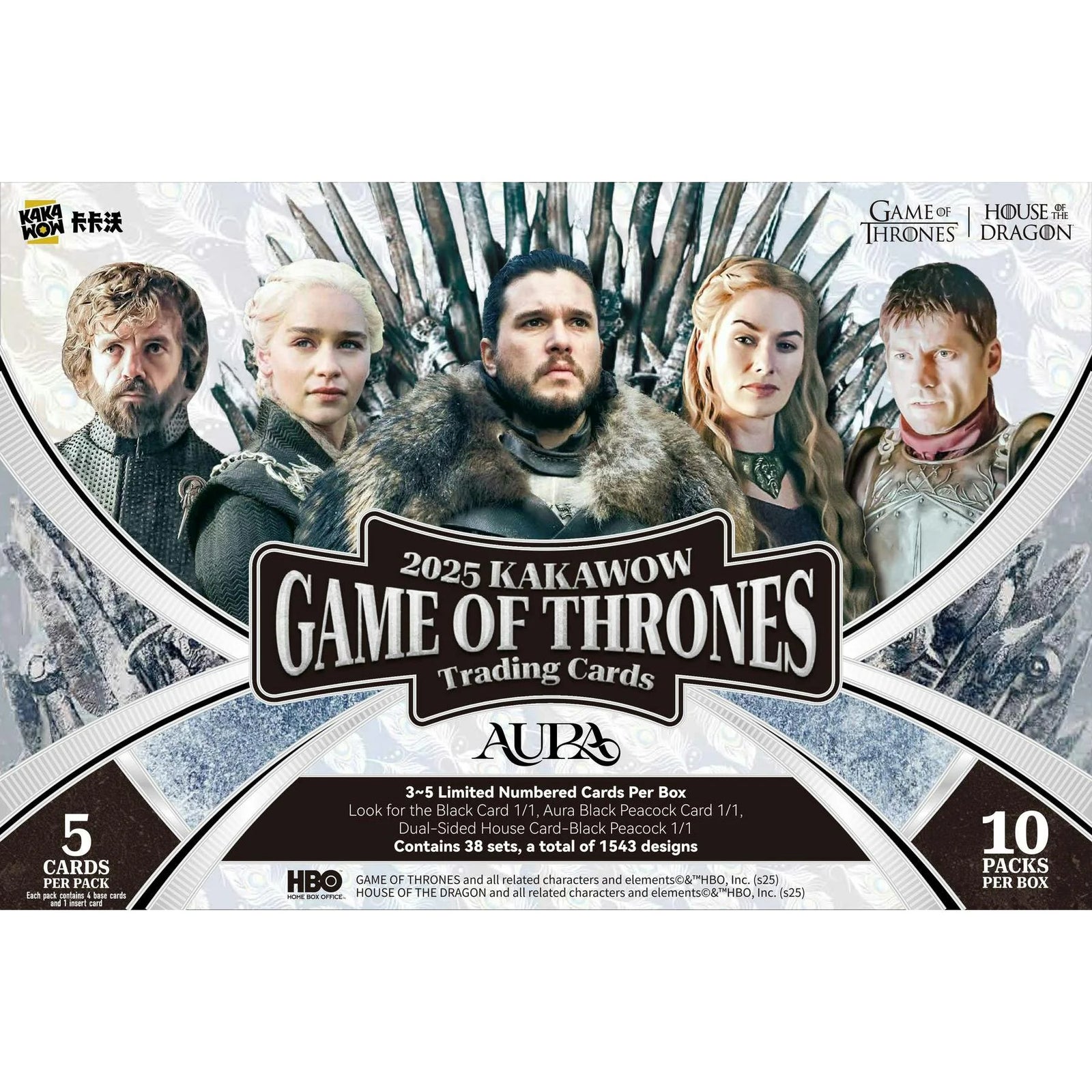 DRAFT - 2025 Kakawow Game of Thrones Aura Hobby 10-Box Case