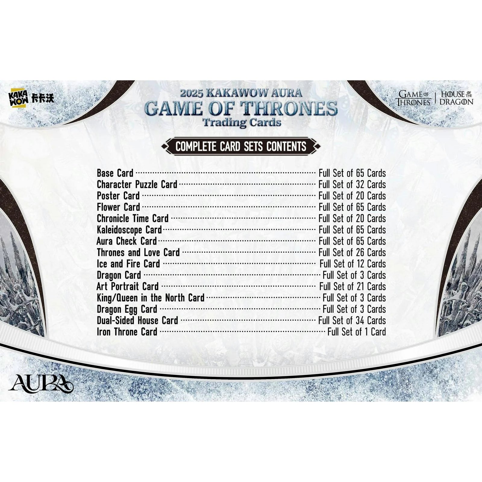 DRAFT - 2025 Kakawow Game of Thrones Aura Hobby 10-Box Case