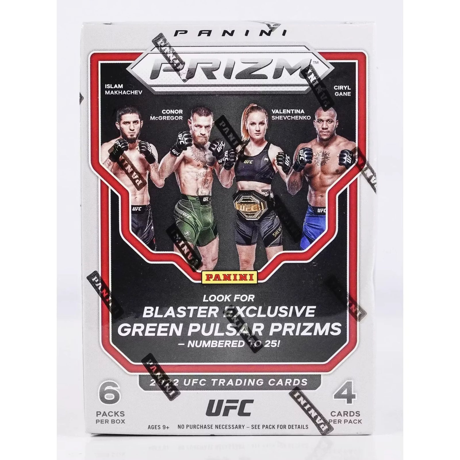 2022 Panini Prizm UFC Blaster Box Green Pulsar Prizms