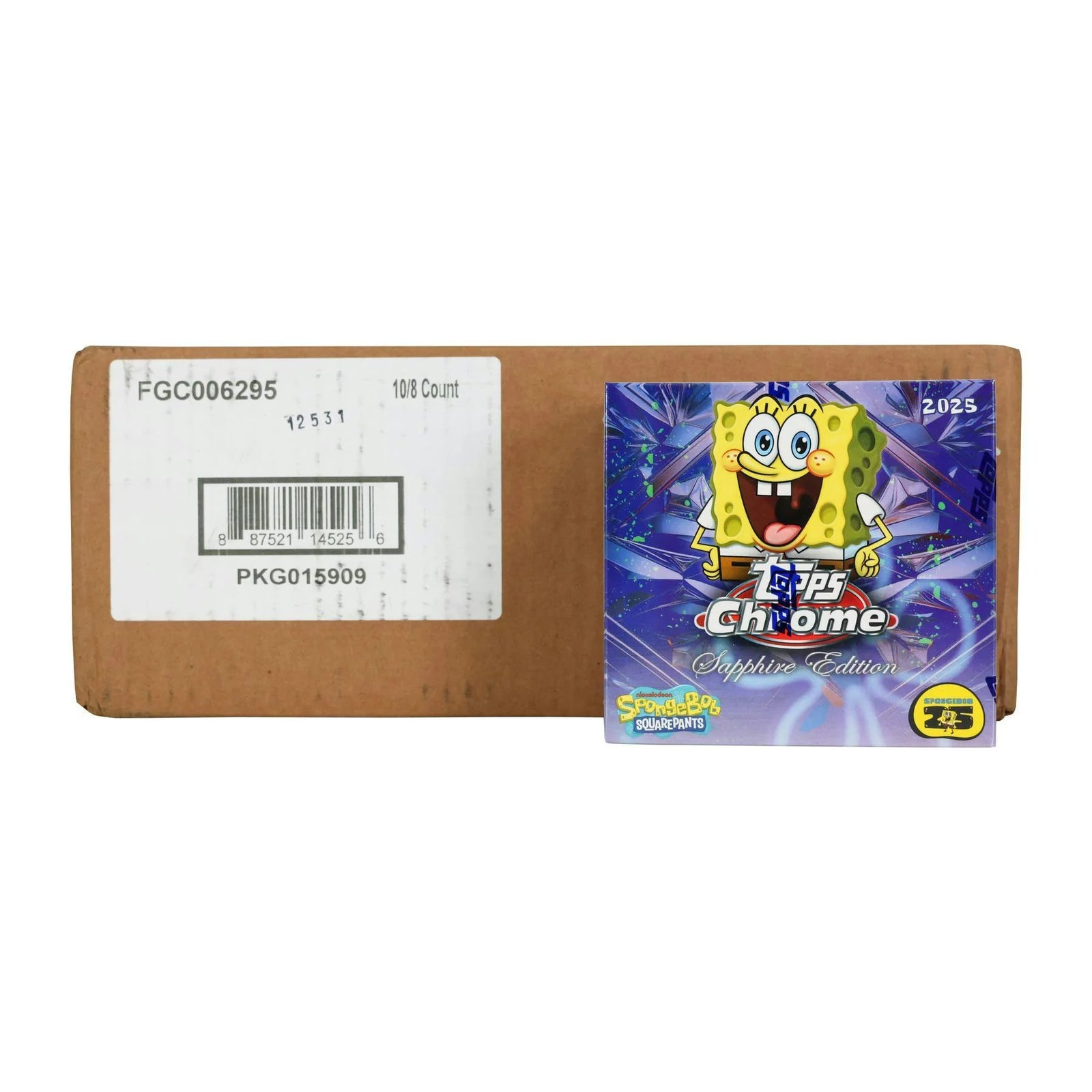 DRAFT - 2025 Topps SpongeBob SquarePants Chrome Sapphire Hobby 10-Box Cas | dacardworld:BVAW1017OU