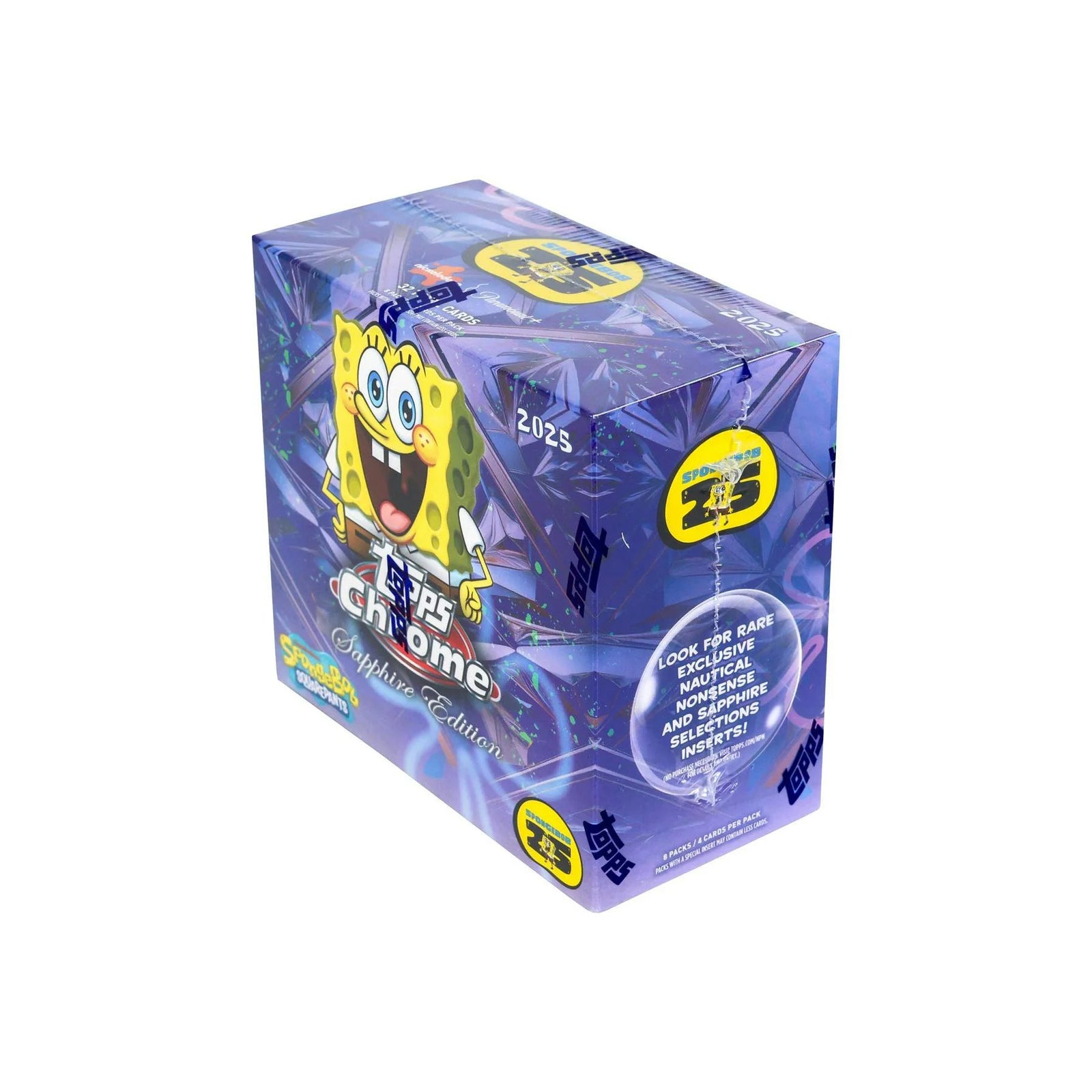 DRAFT - 2025 Topps SpongeBob SquarePants Chrome Sapphire Hobby 10-Box Cas | dacardworld:BVAW1017OU