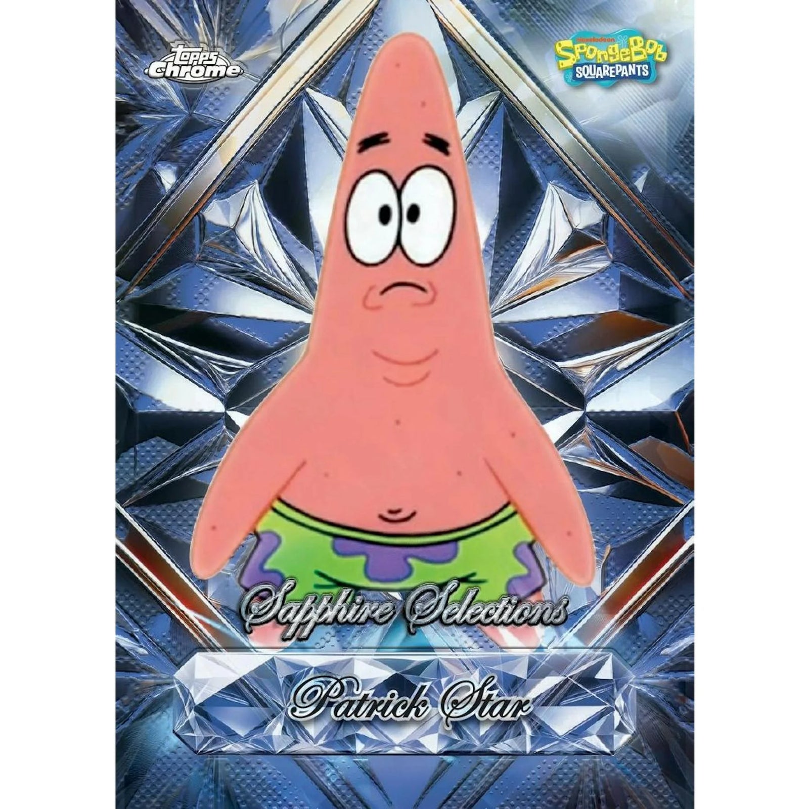 DRAFT - 2025 Topps SpongeBob SquarePants Chrome Sapphire Hobby 10-Box Cas | dacardworld:BVAW1017OU