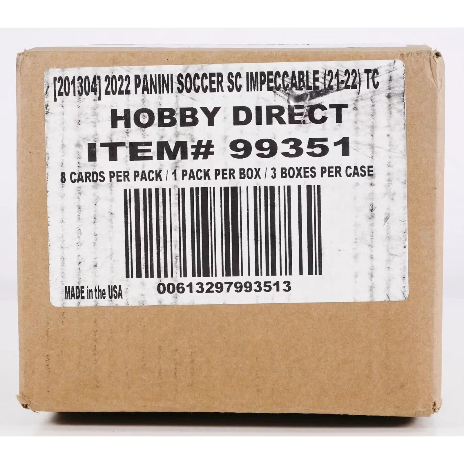 2021-22 Panini Impeccable Premier League Soccer 3-Box Hobby Case (Ships Sealed Only)