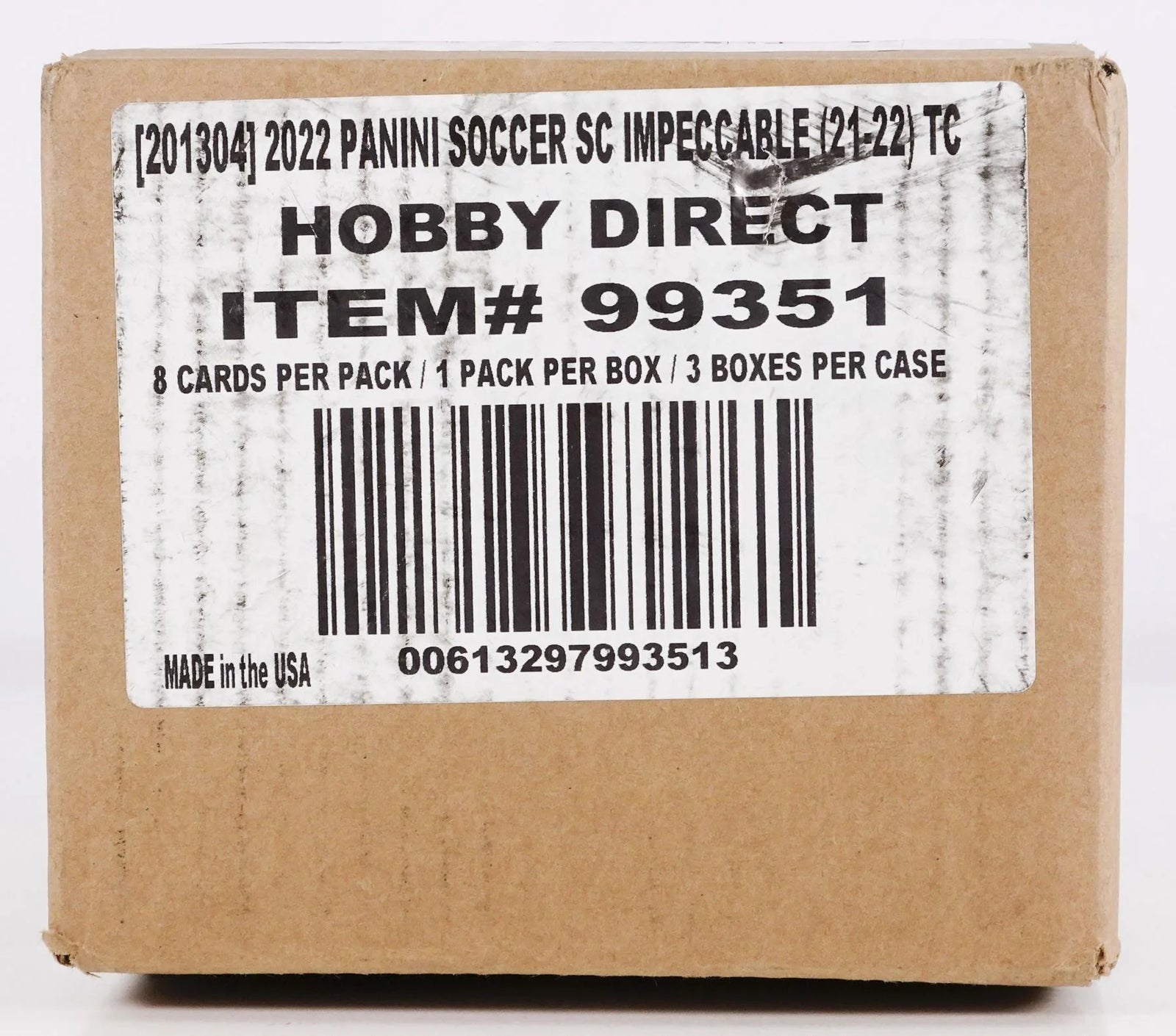 2021-22 Panini Impeccable Premier League Soccer 3-Box Hobby Case (Ships Sealed Only)