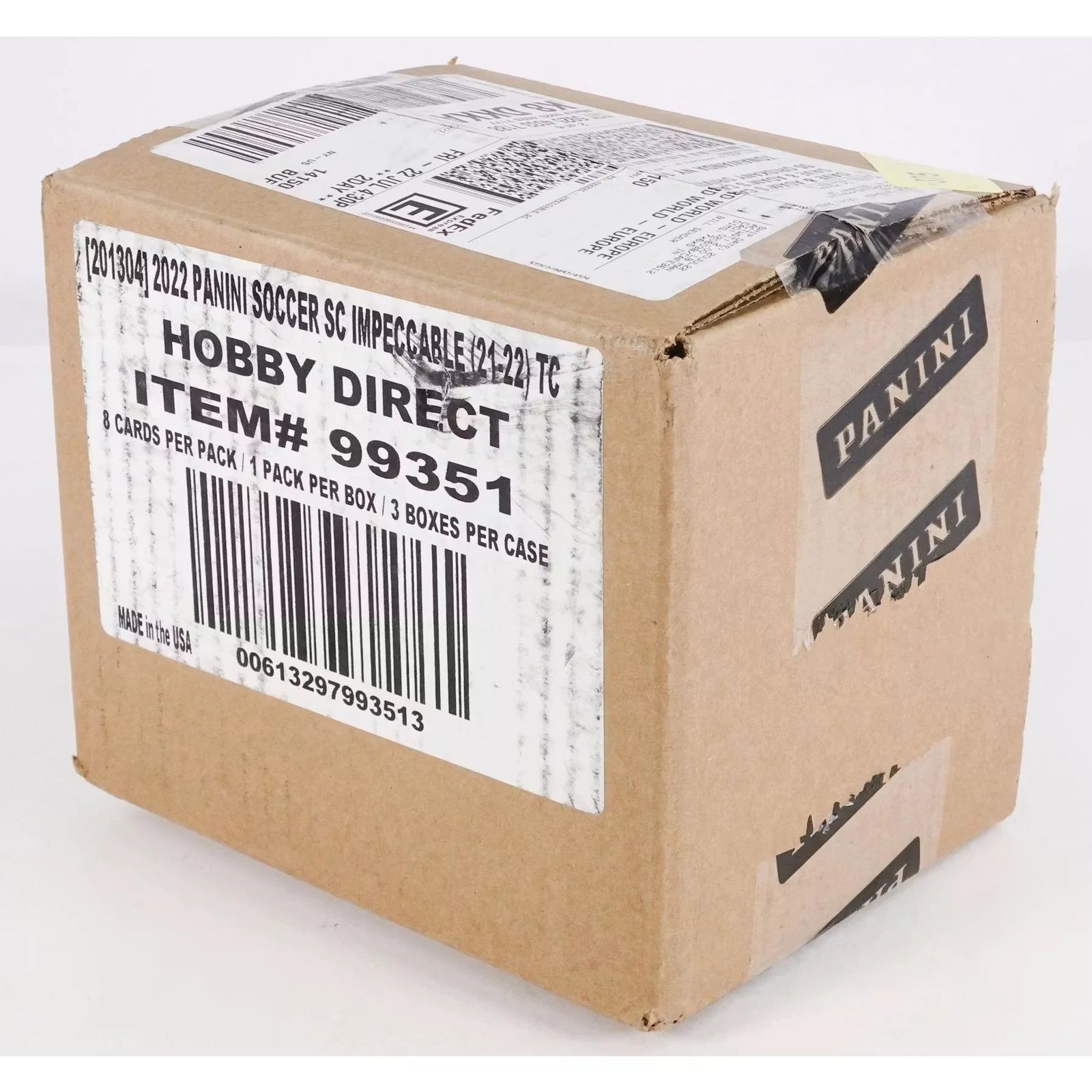 2021-22 Panini Impeccable Premier League Soccer 3-Box Hobby Case (Ships Sealed Only)