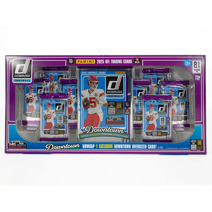 DRAFT - 2025 Panini Donruss Football Bundle Box (Oversized Downtown Card!)