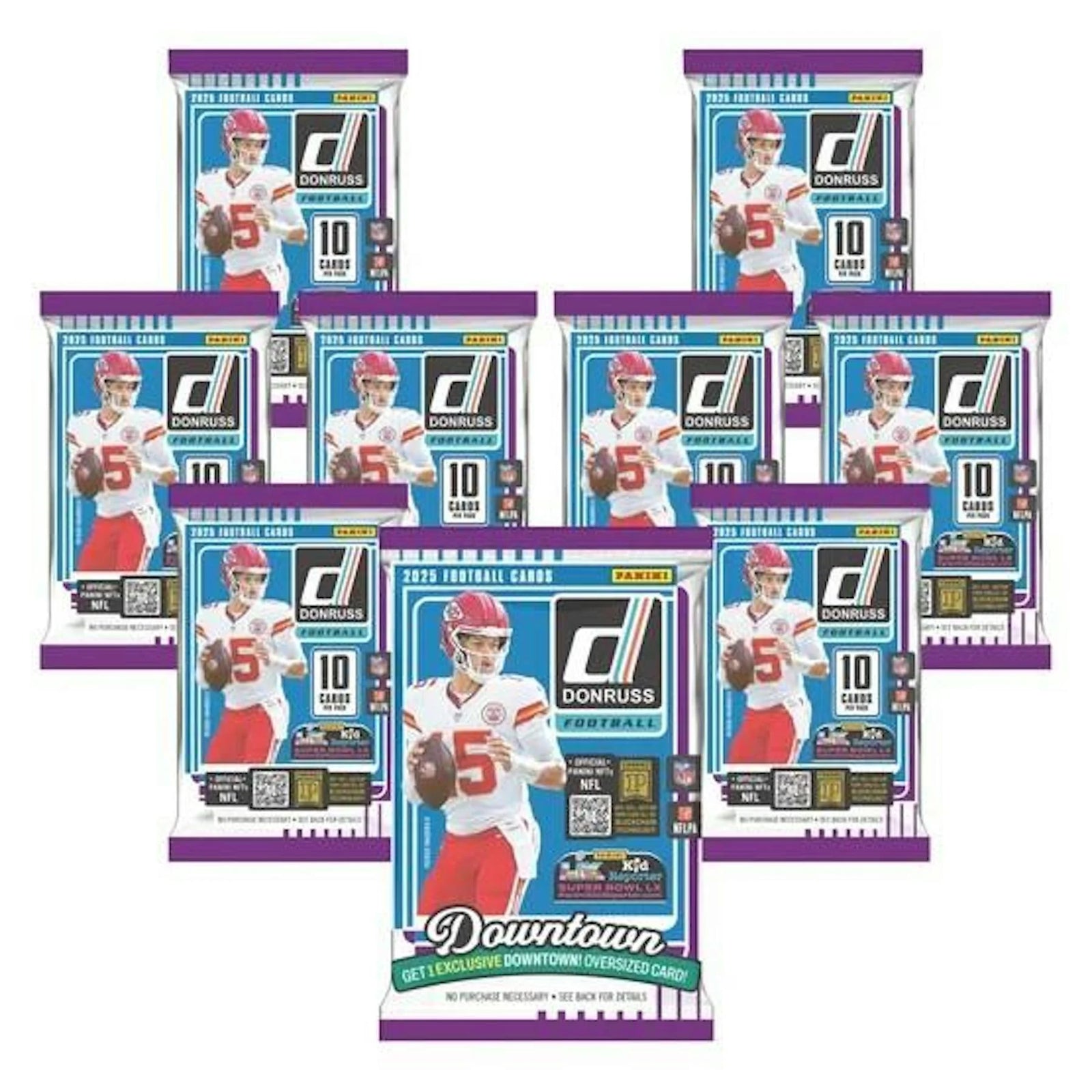 DRAFT - 2025 Panini Donruss Football Bundle Box (Oversized Downtown Card!)