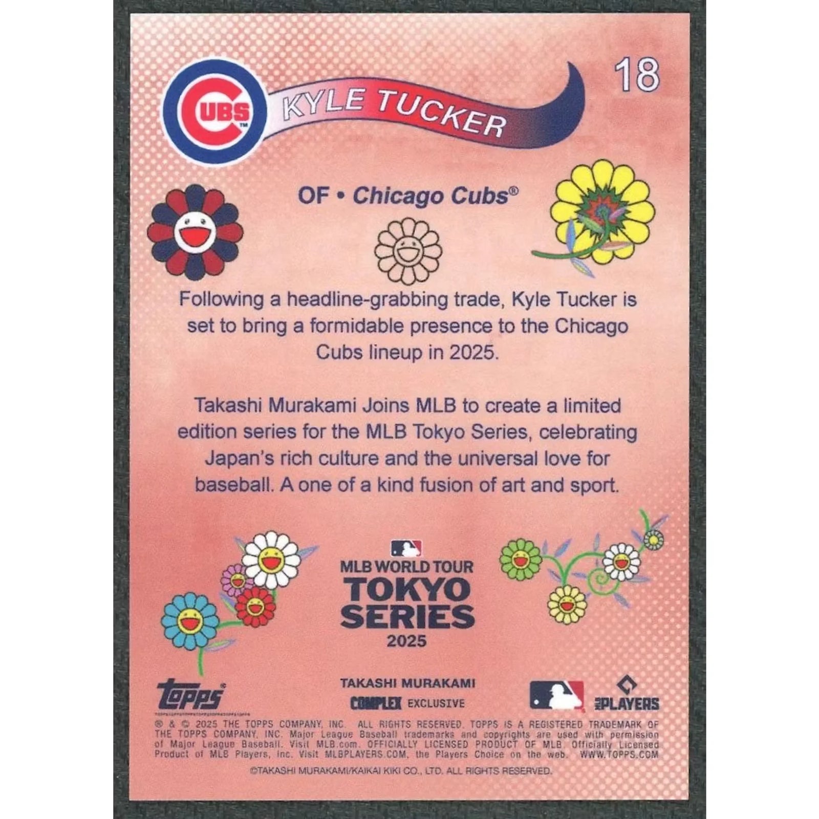 Kyle Tucker 2025 Topps MLB World Tour Tokyo Series #18 Card | Gold/50