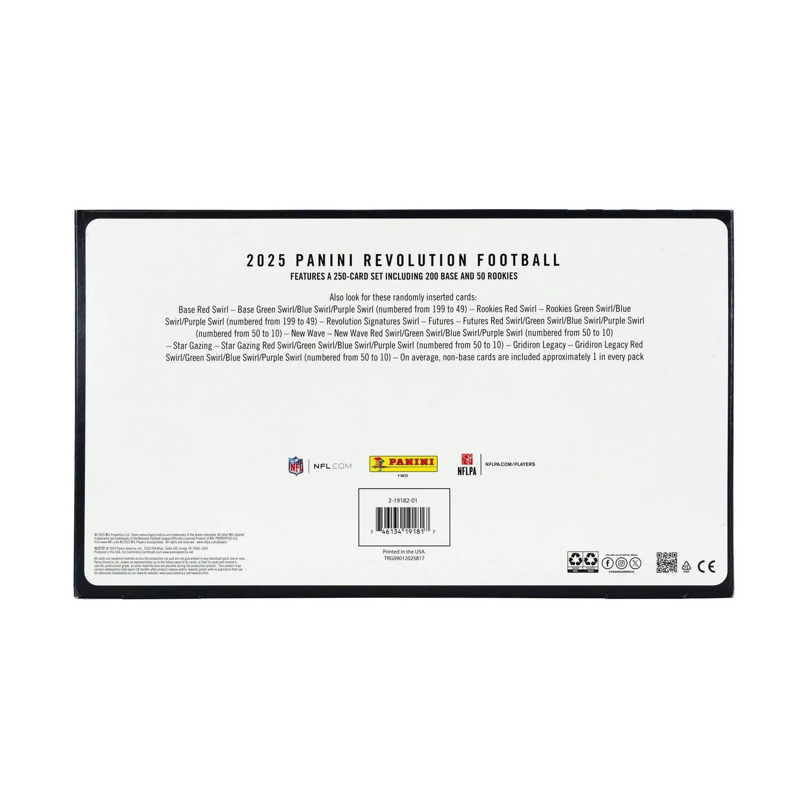 DRAFT - 2025 Panini Revolution Football Bundle Box
