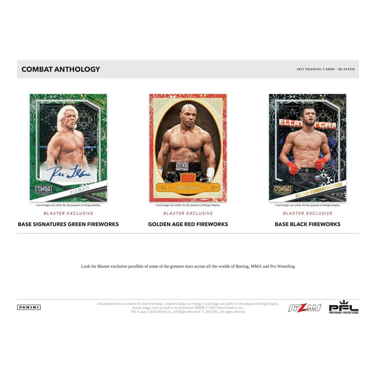 DRAFT - 2025 Panini Combat Anthology Blaster Box | MMA Card Set