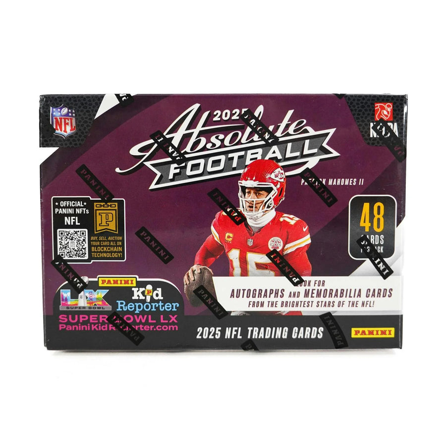 DRAFT - 2025 Panini Absolute Football Blaster Box (Green Parallels!) (Purple Box)