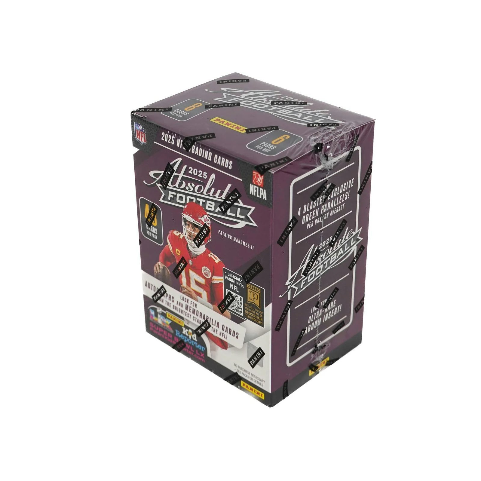 DRAFT - 2025 Panini Absolute Football Blaster Box (Green Parallels!) (Purple Box)