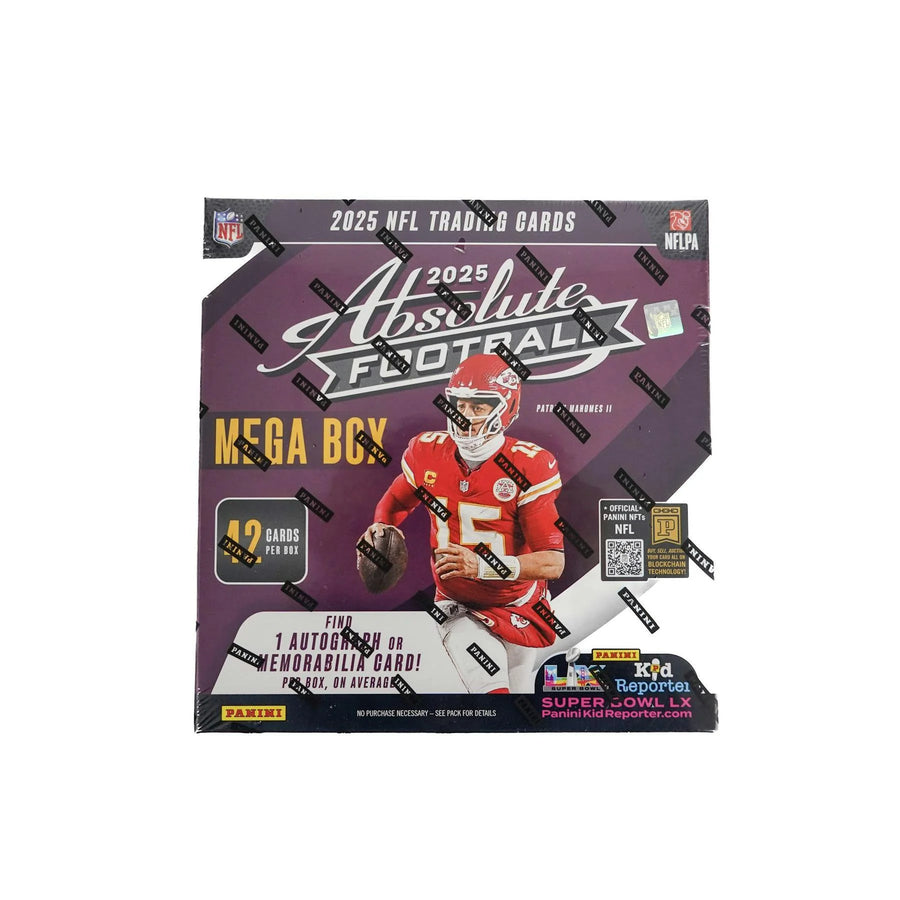 DRAFT - 2025 Panini Absolute Football Mega Box (Black Parallels!) $49.95 Add to Cart