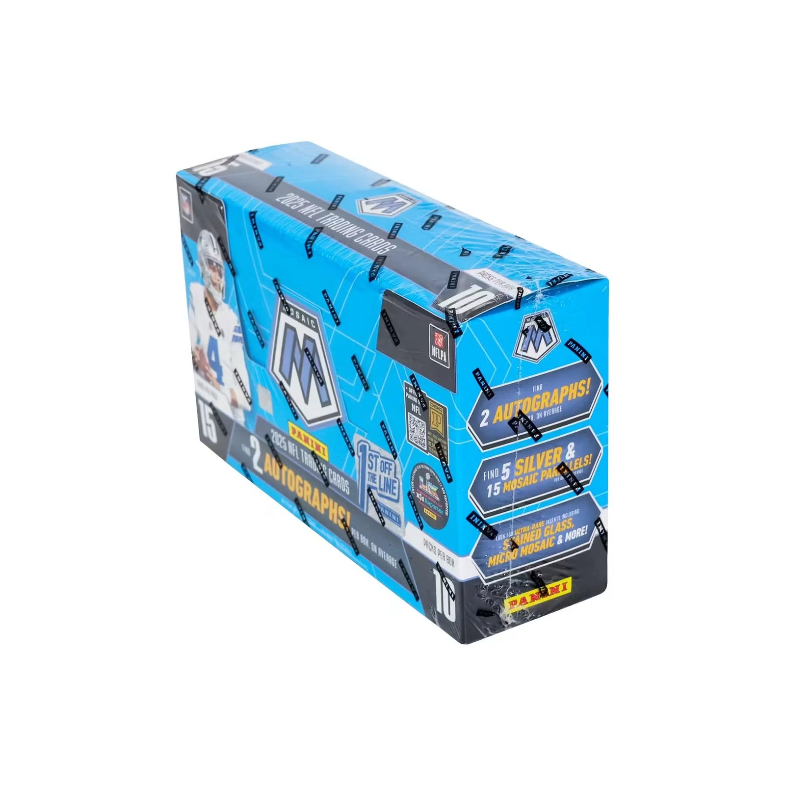 2025 Panini Mosaic Football FOTL Hobby Box | 2 Autos, 5 Silver Prizms (Ships Sealed Only)