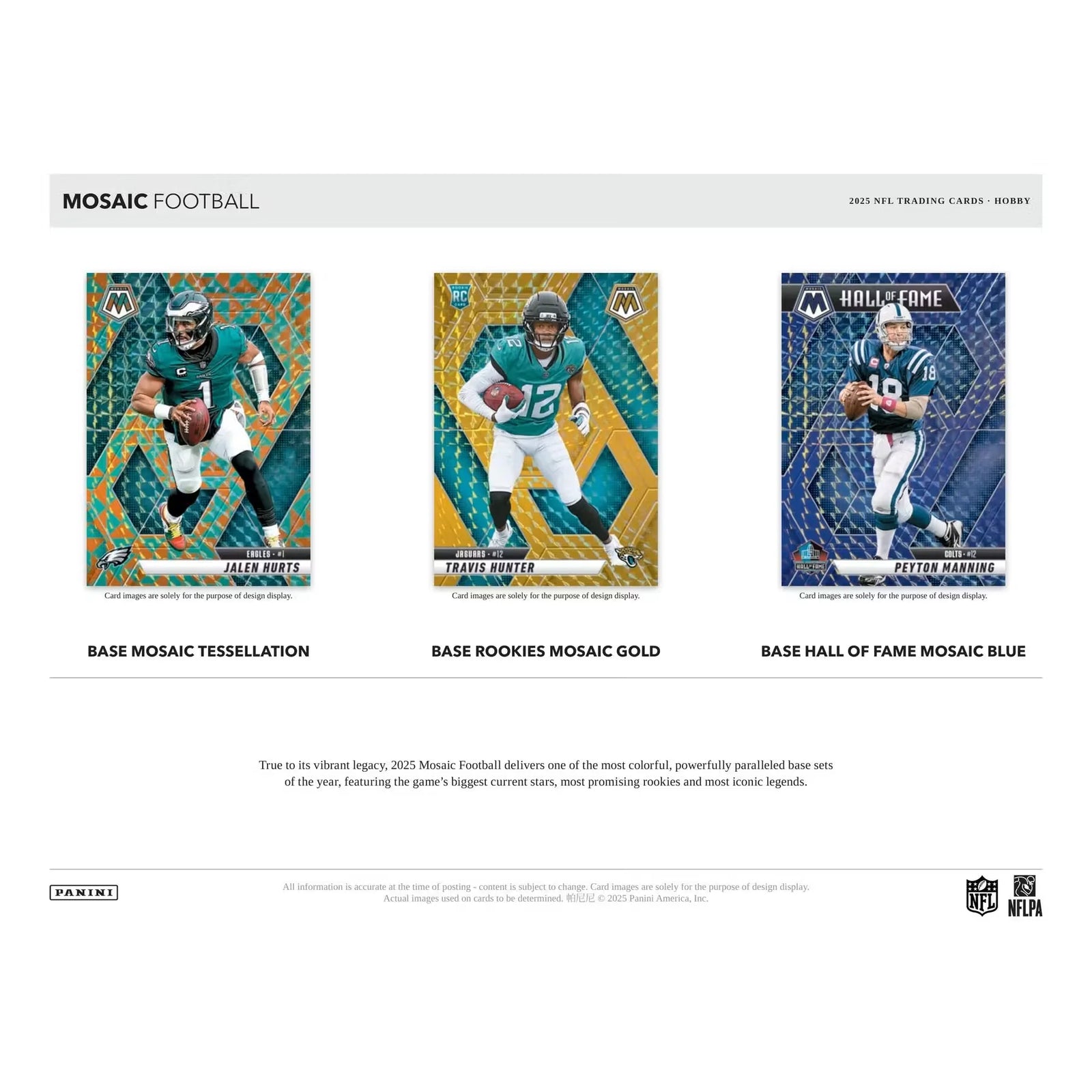 2025 Panini Mosaic Football FOTL Hobby Box | 2 Autos, 5 Silver Prizms (Ships Sealed Only)