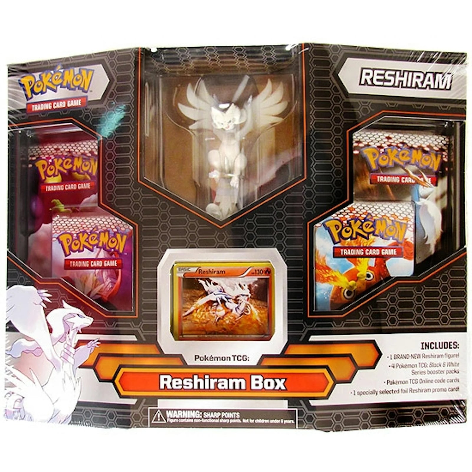 DRAFT - Pokemon Black & White Reshiram Gift Box | 4 BW1 Base Set Booster Packs