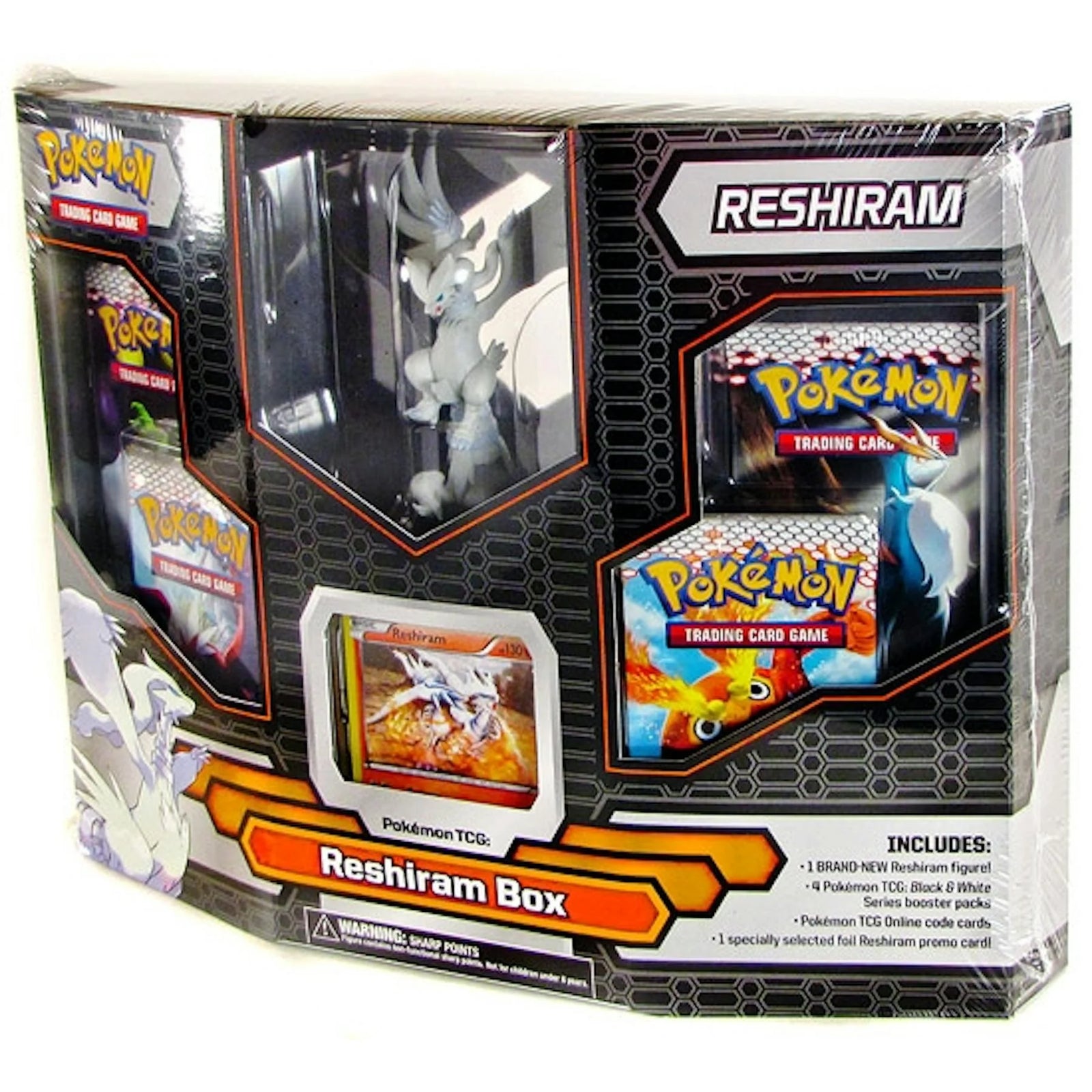 DRAFT - Pokemon Black & White Reshiram Gift Box | 4 BW1 Base Set Booster Packs