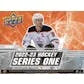 DRAFT - 2022-23 Upper Deck Series 1 Hockey Hobby Box
