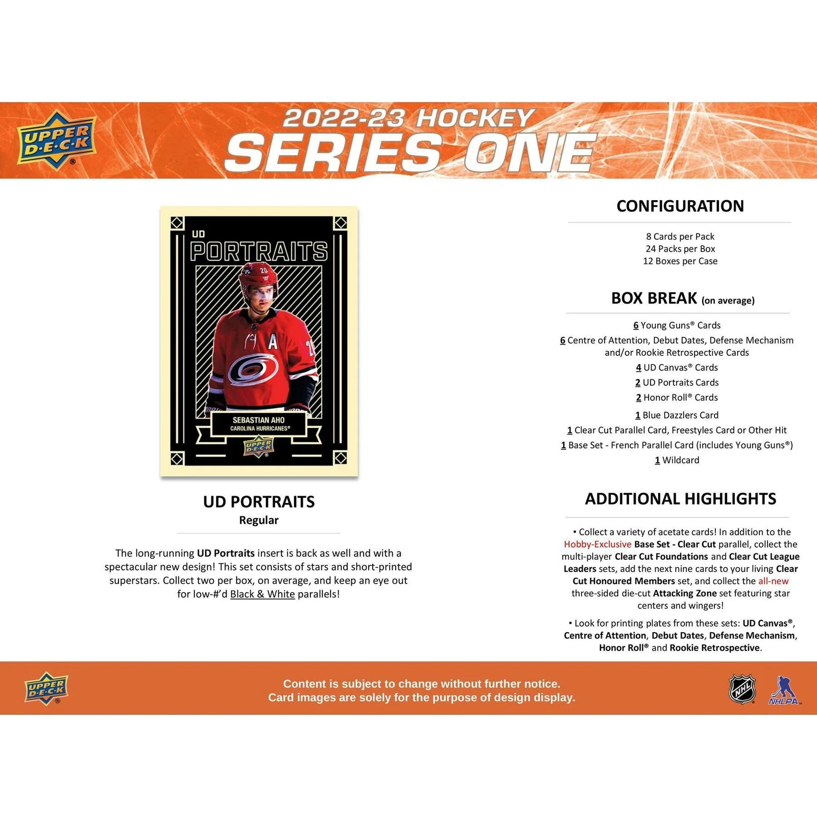 DRAFT - 2022/23 Upper Deck Series 1 Hockey Hobby 12-Box Case | dacardworld:BVBC0U4VBF