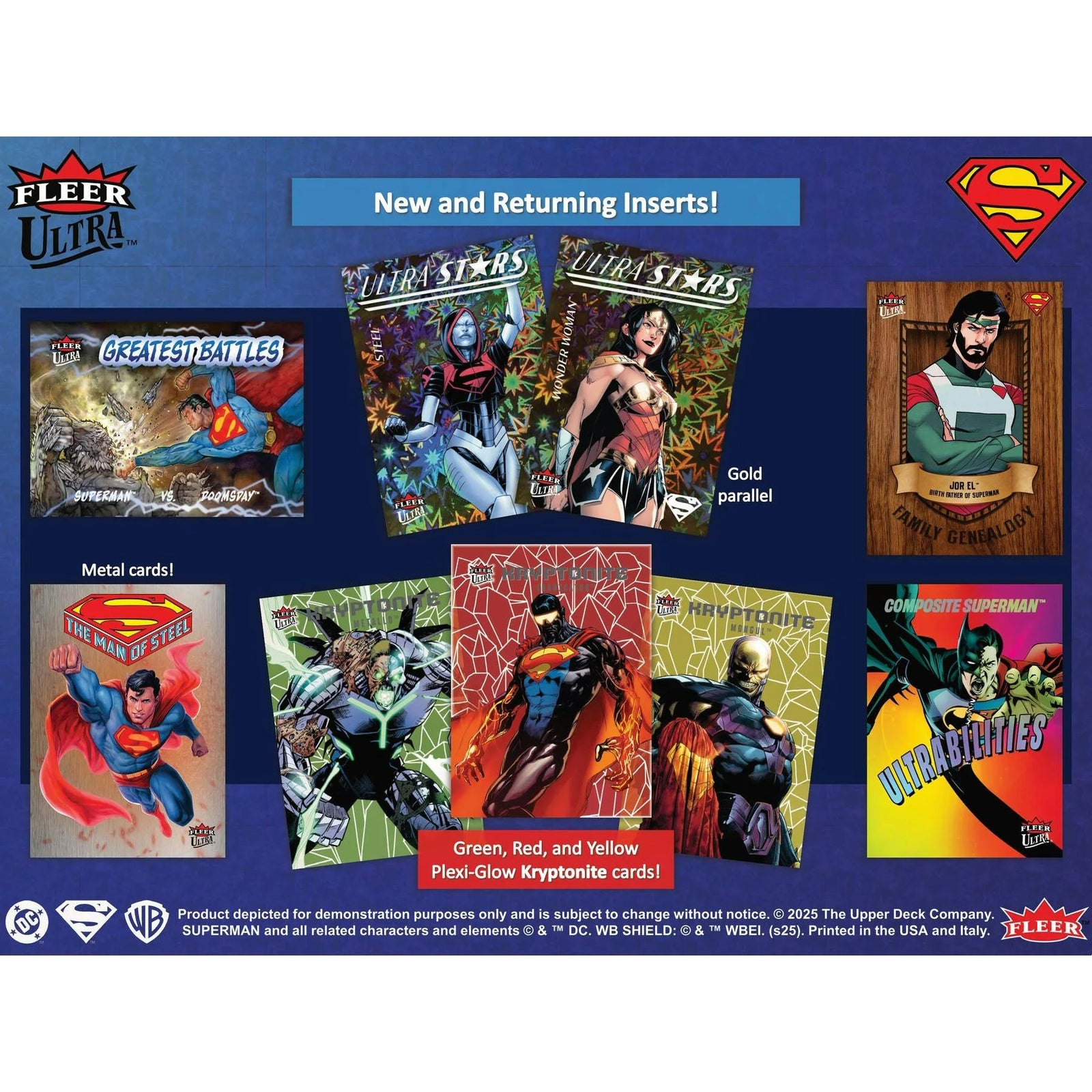 DRAFT - 2025 Upper Deck Fleer Ultra Superman Hobby 12-Box Case | BVBF0J3824