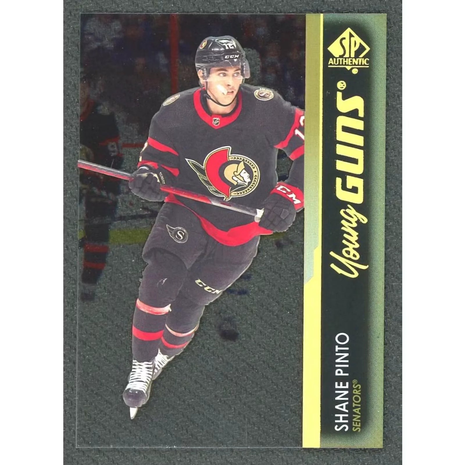 Shane Pinto 2021-22 UD SP Authentic Young Guns Acetate Card