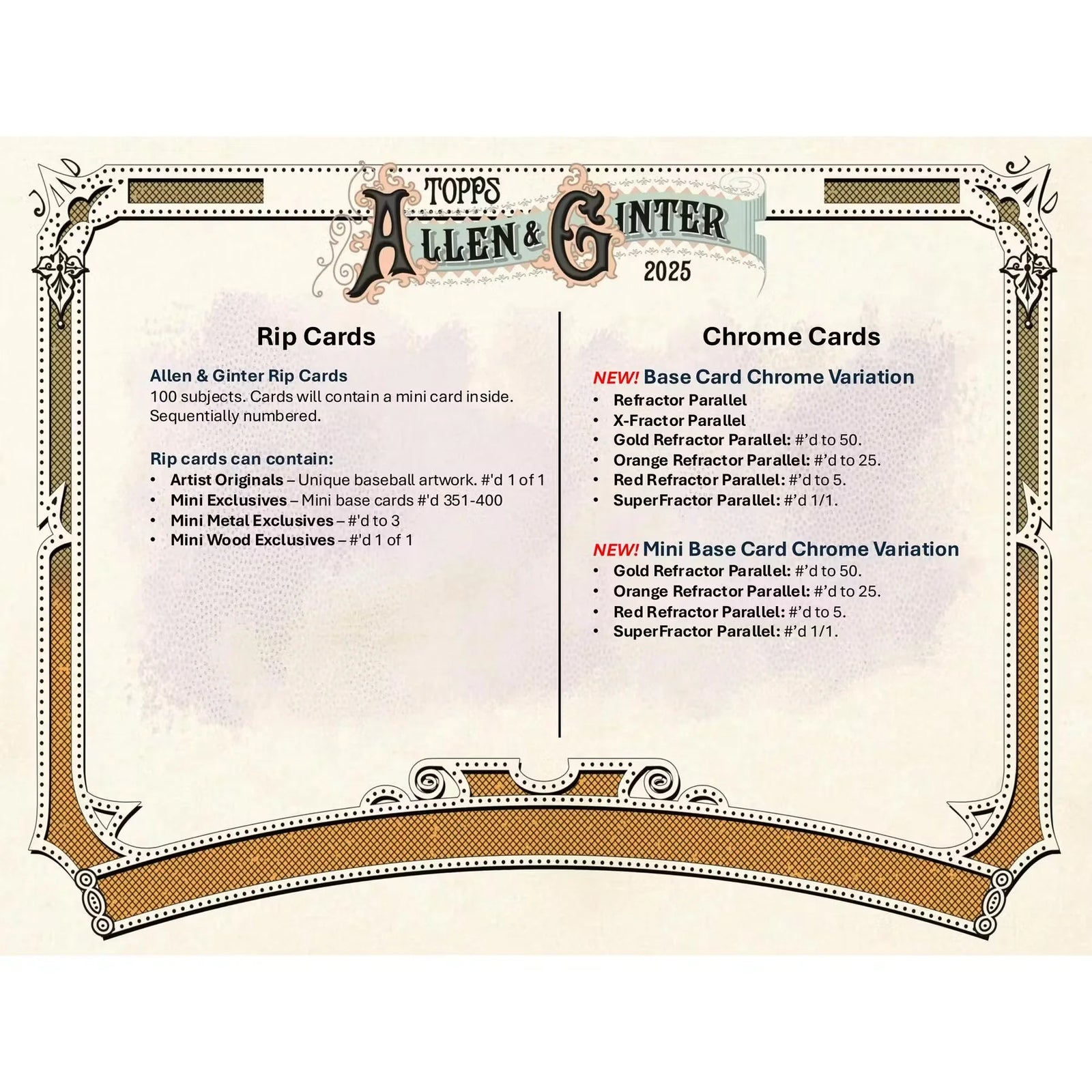 2025 Topps Allen & Ginter Baseball Blaster 40-Box Case (Ships Sealed Only) - D