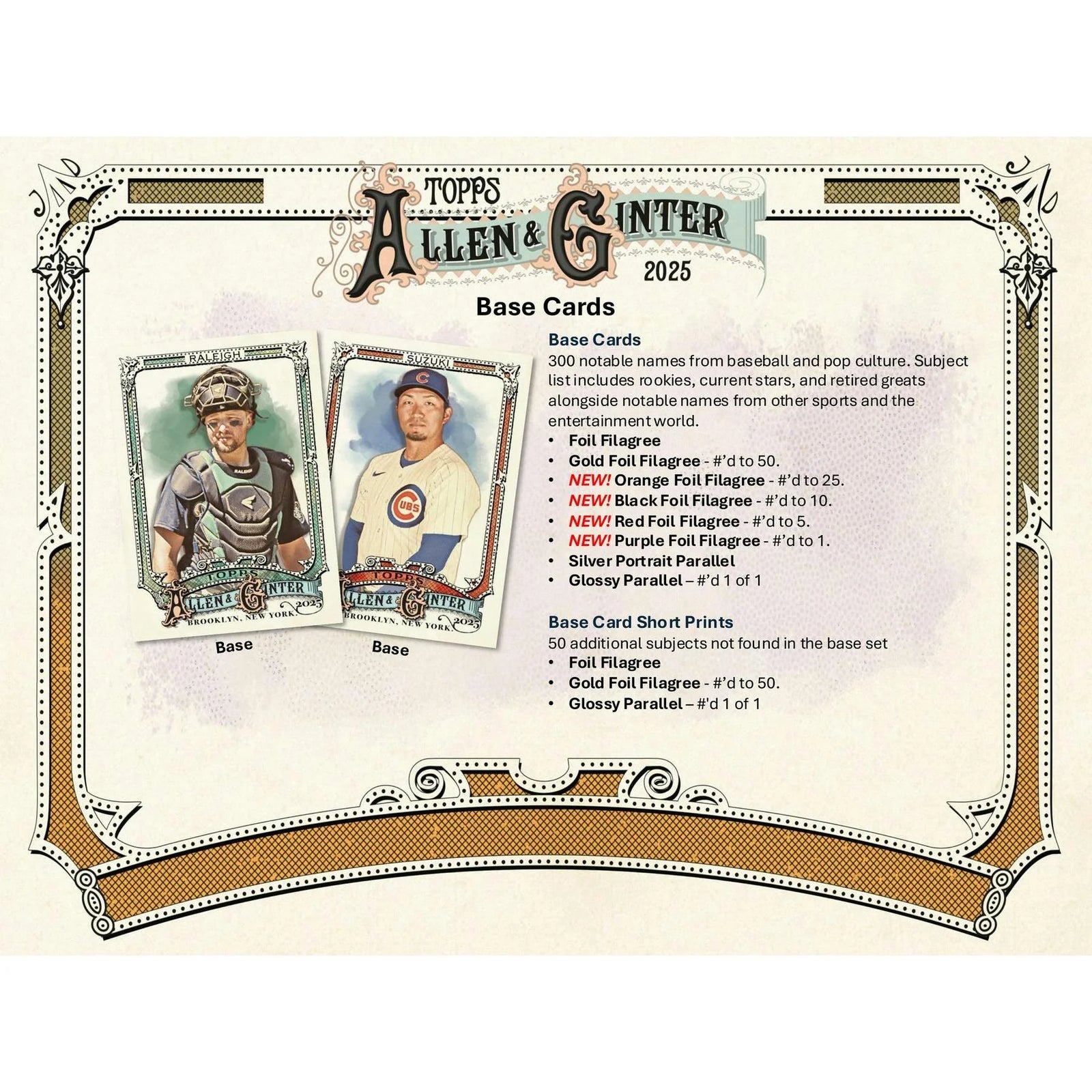 DRAFT - New 2025 Topps Allen & Ginter Baseball Hobby 12-Box Case