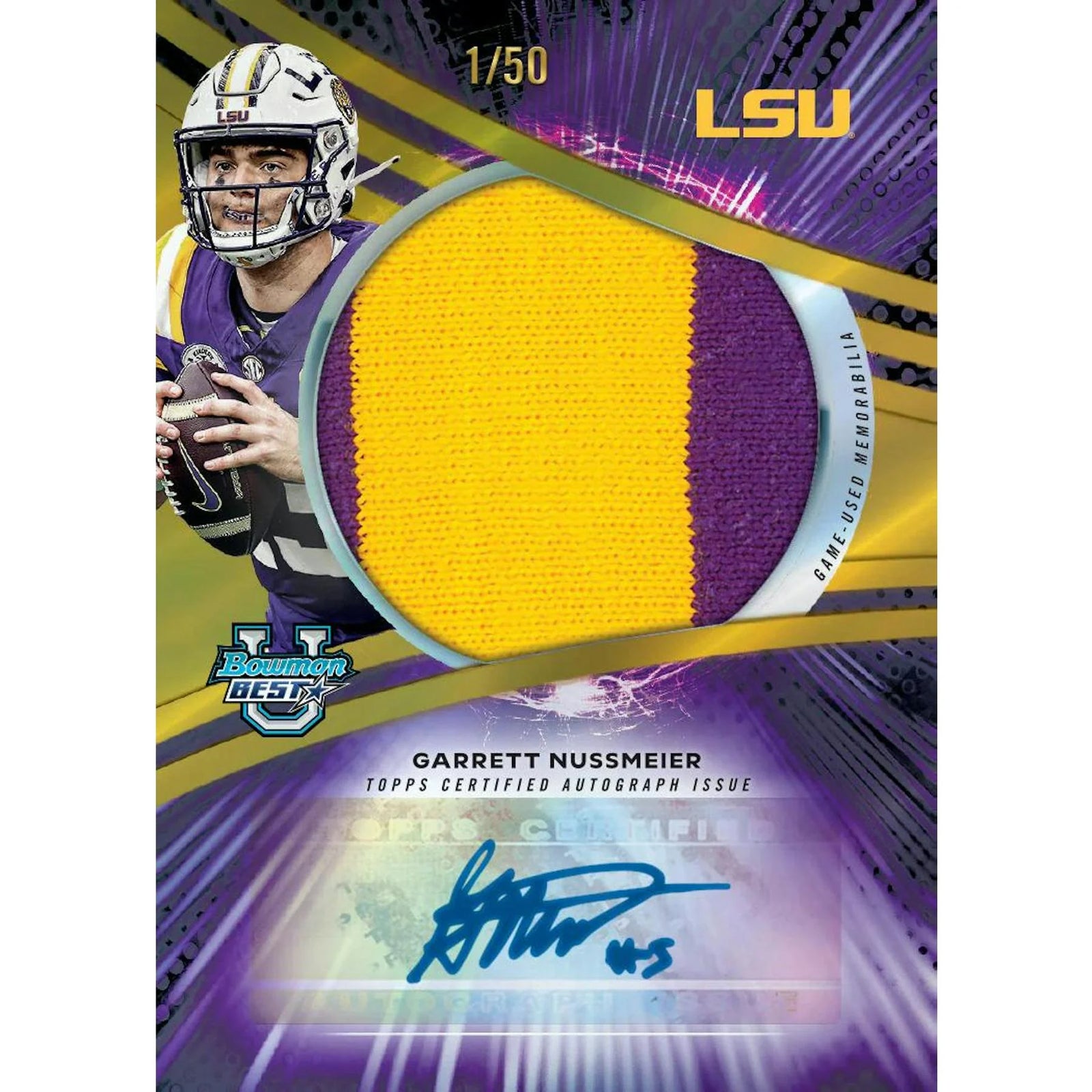 DRAFT - 2025 Bowman University Best Football Hobby 12-Box Case | BVBG0MDCQ6