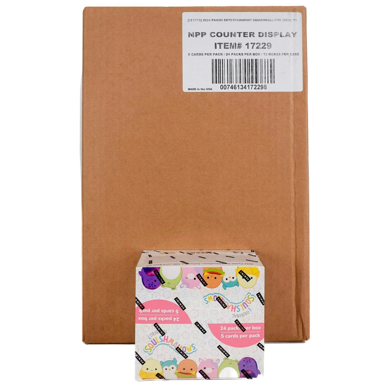 DRAFT - 2024 Panini Squishmallows Retail 12-Box Case | Green Shimmer Parallel