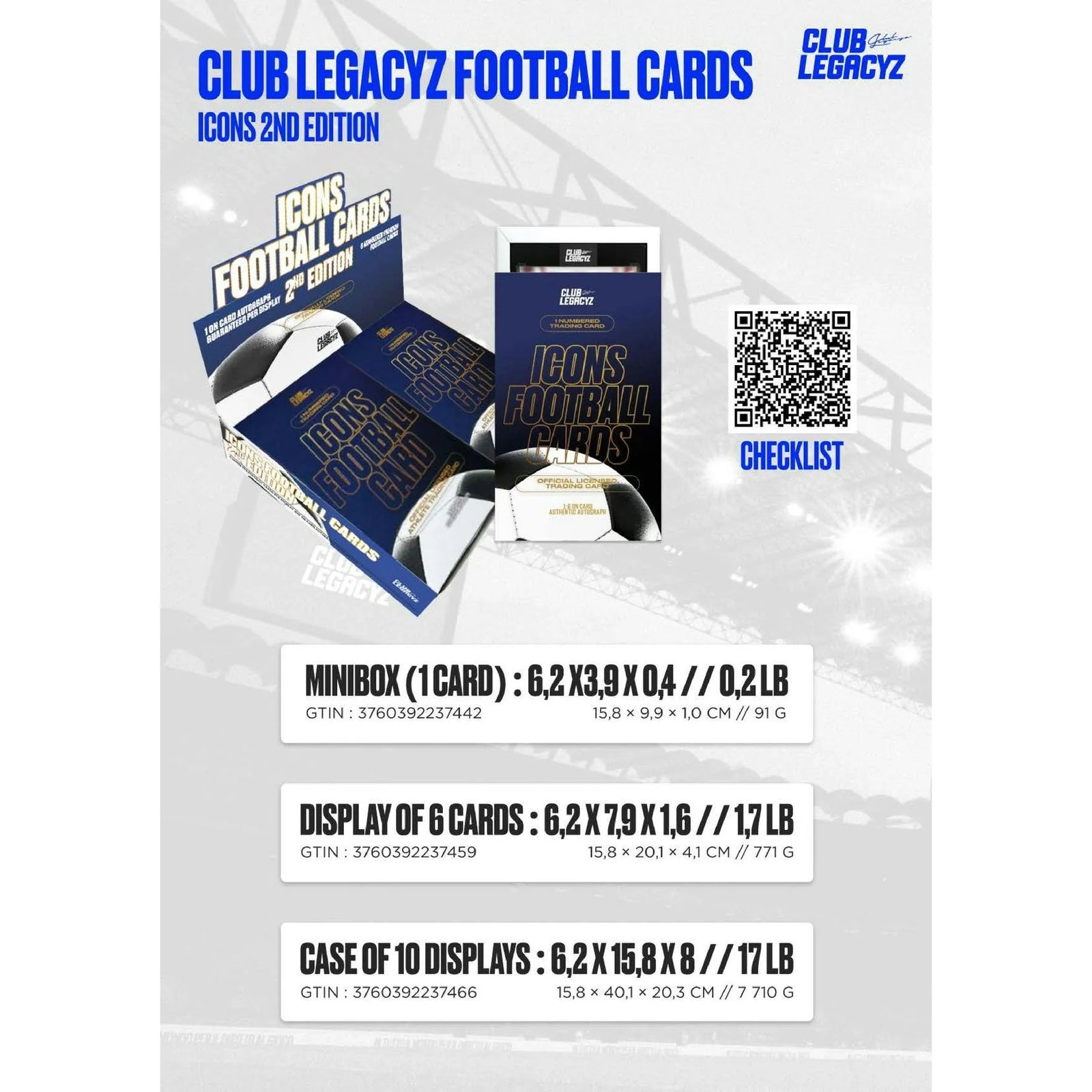 DRAFT - 2025 Club Legacyz Icons Soccer Second Edition Hobby Box