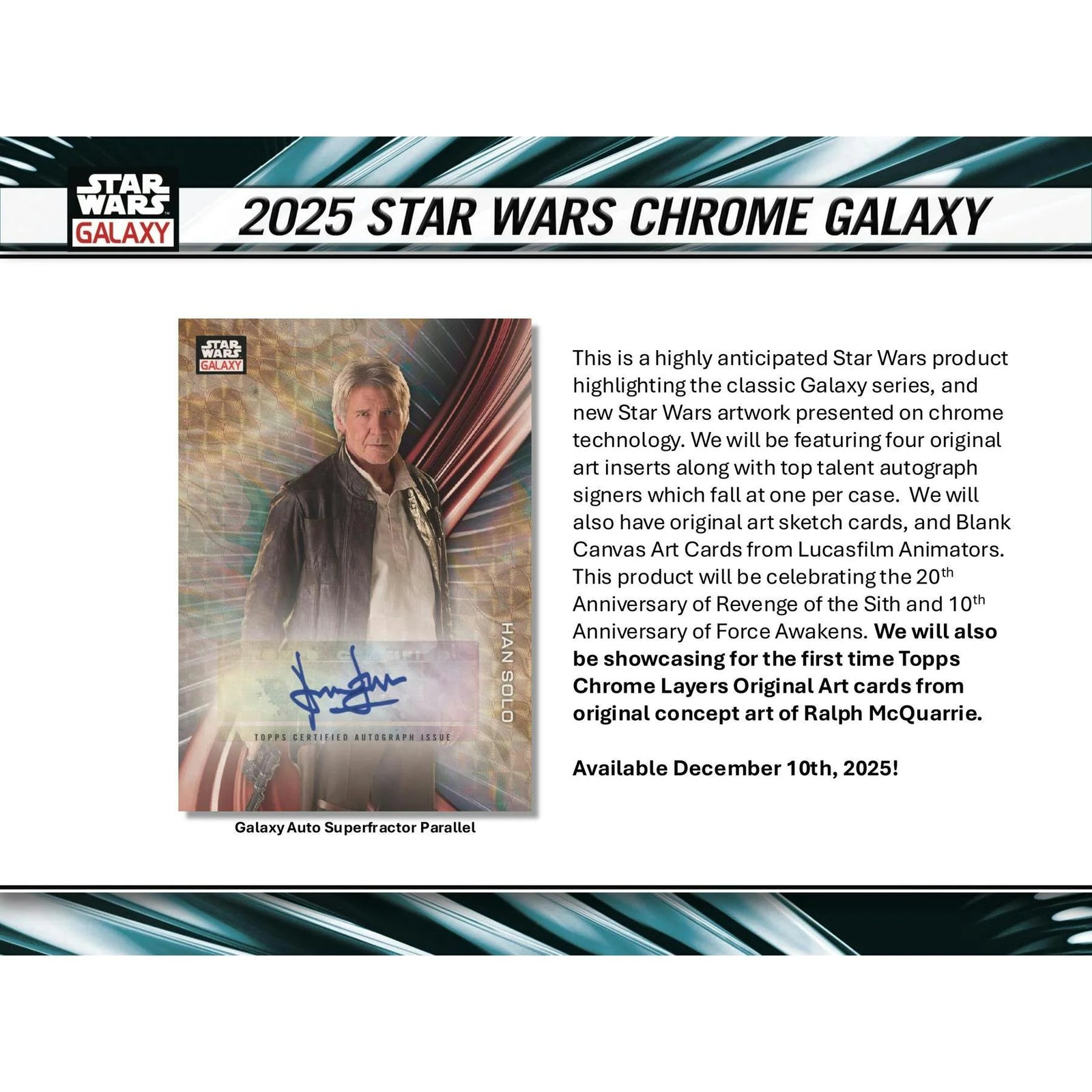 DRAFT - 2025 Topps Star Wars Chrome Galaxy Hobby Box
