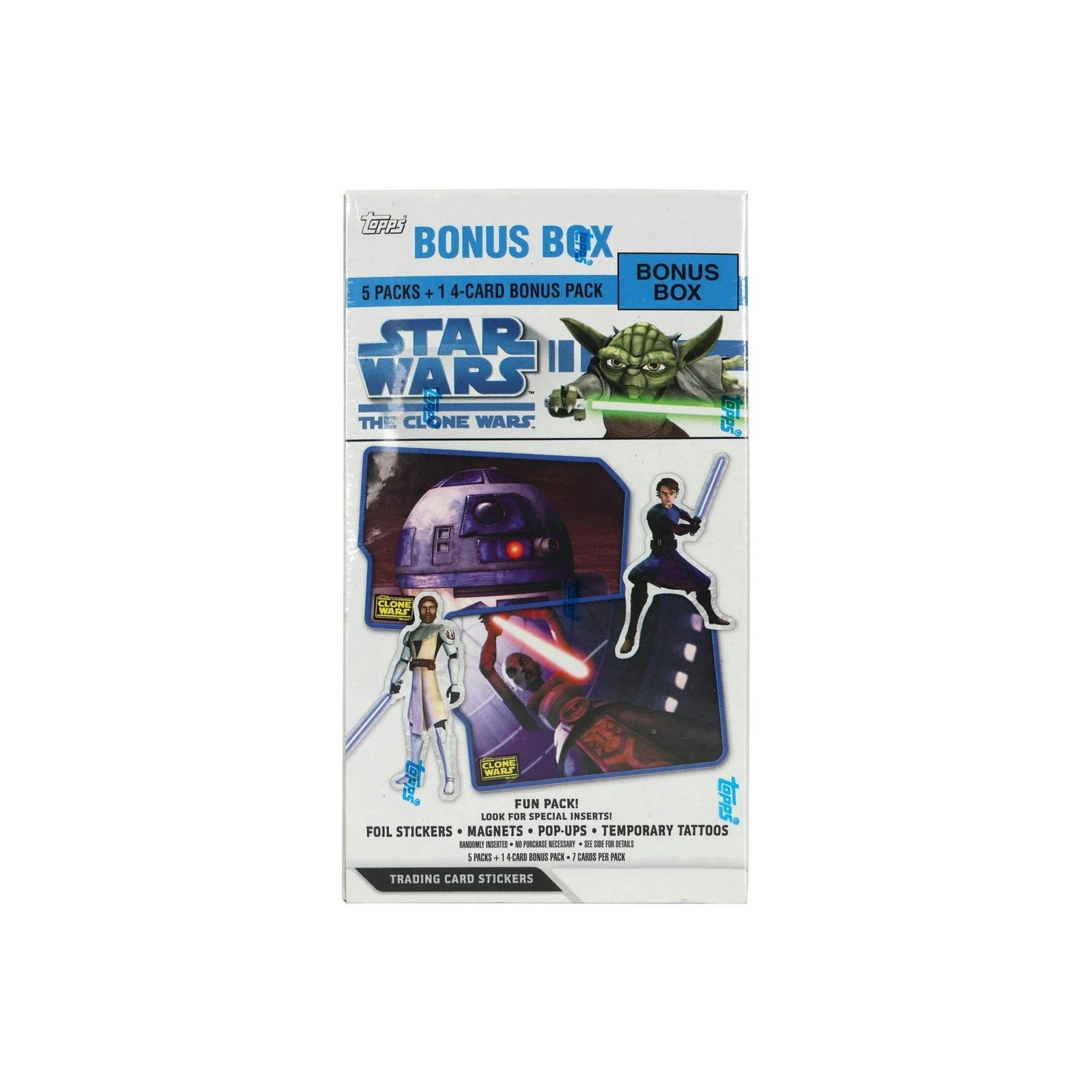 DRAFT - Star Wars Clone Wars Sticker 6-Pack Blaster Box | 2008 Topps