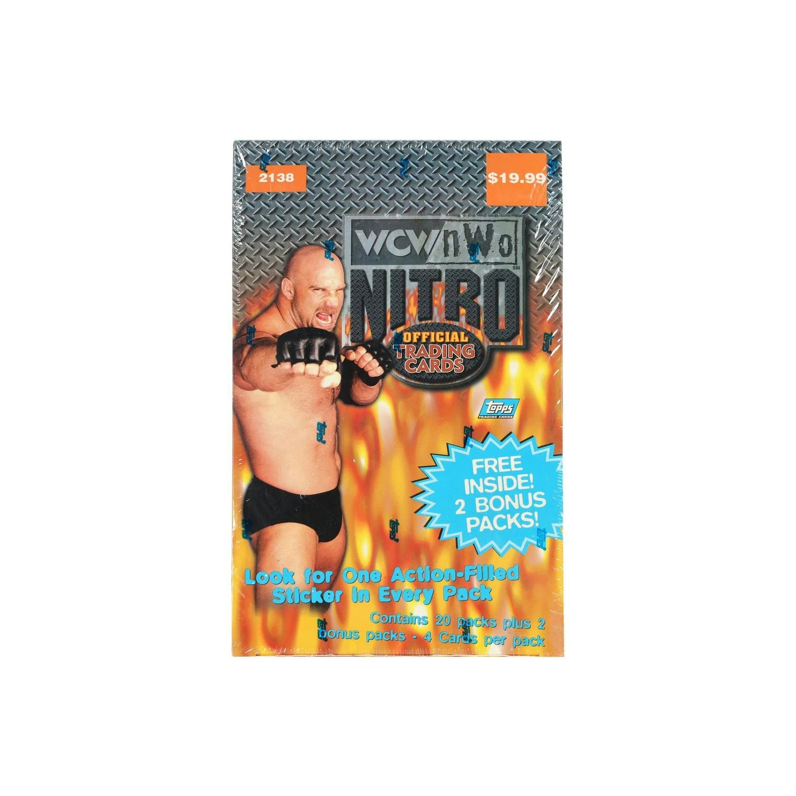 DRAFT - WCW/NWO Nitro Wrestling 22-Pack Blaster Box | 1999 Topps