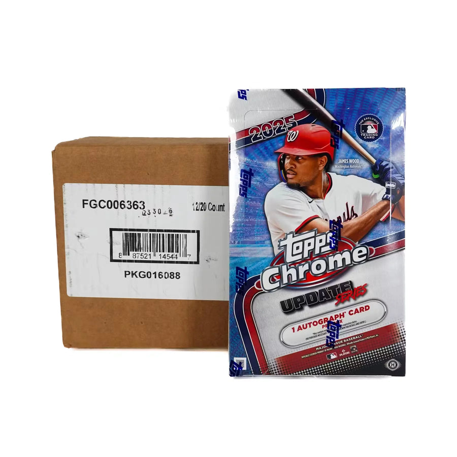 2025 Topps Chrome Update Series Baseball Hobby 12-Box Case (Ships Sealed Only) - D