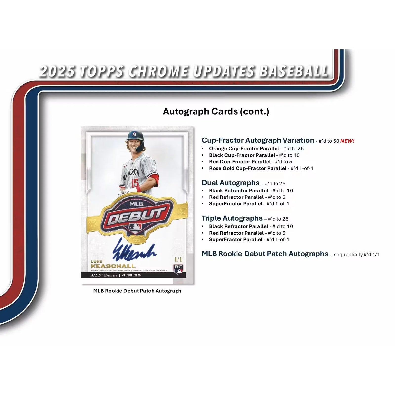 2025 Topps Chrome Update Series Baseball Blaster Box (Ships Sealed Only) - D