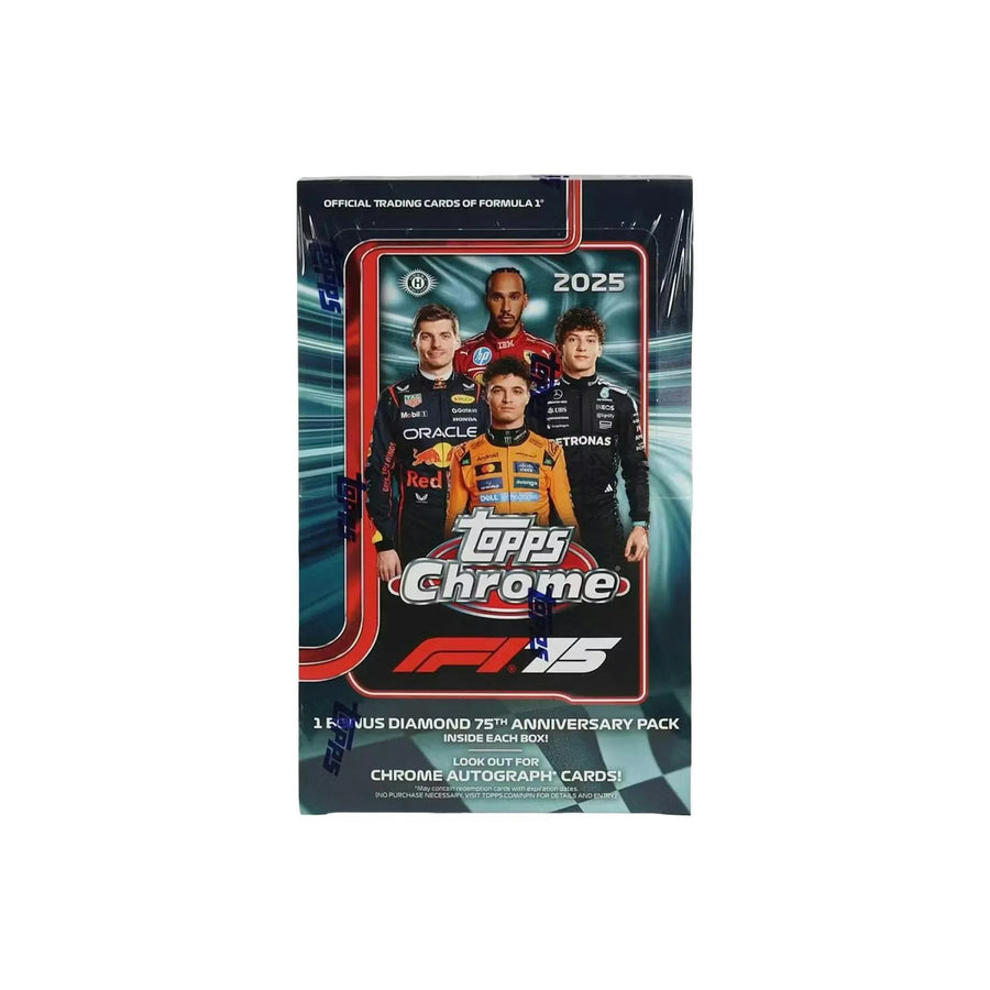 DRAFT - 2025 Topps Chrome F1 Formula 1 Hobby Box | dacardworld:BVBN0OZCHD