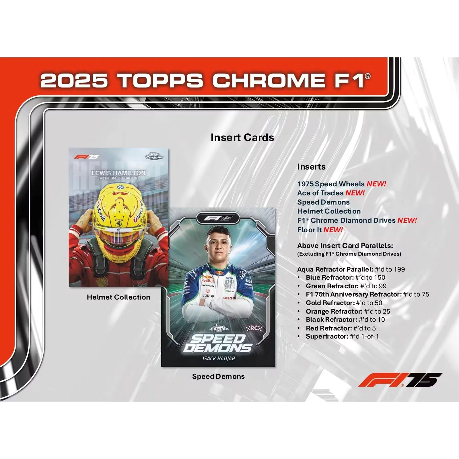 2025 Topps Chrome F1 Formula 1 Hobby Box