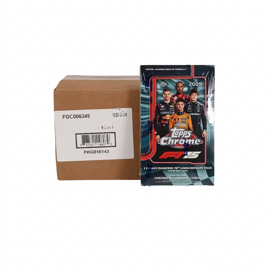 2025 Topps Chrome F1 Formula 1 Hobby 12-Box Case