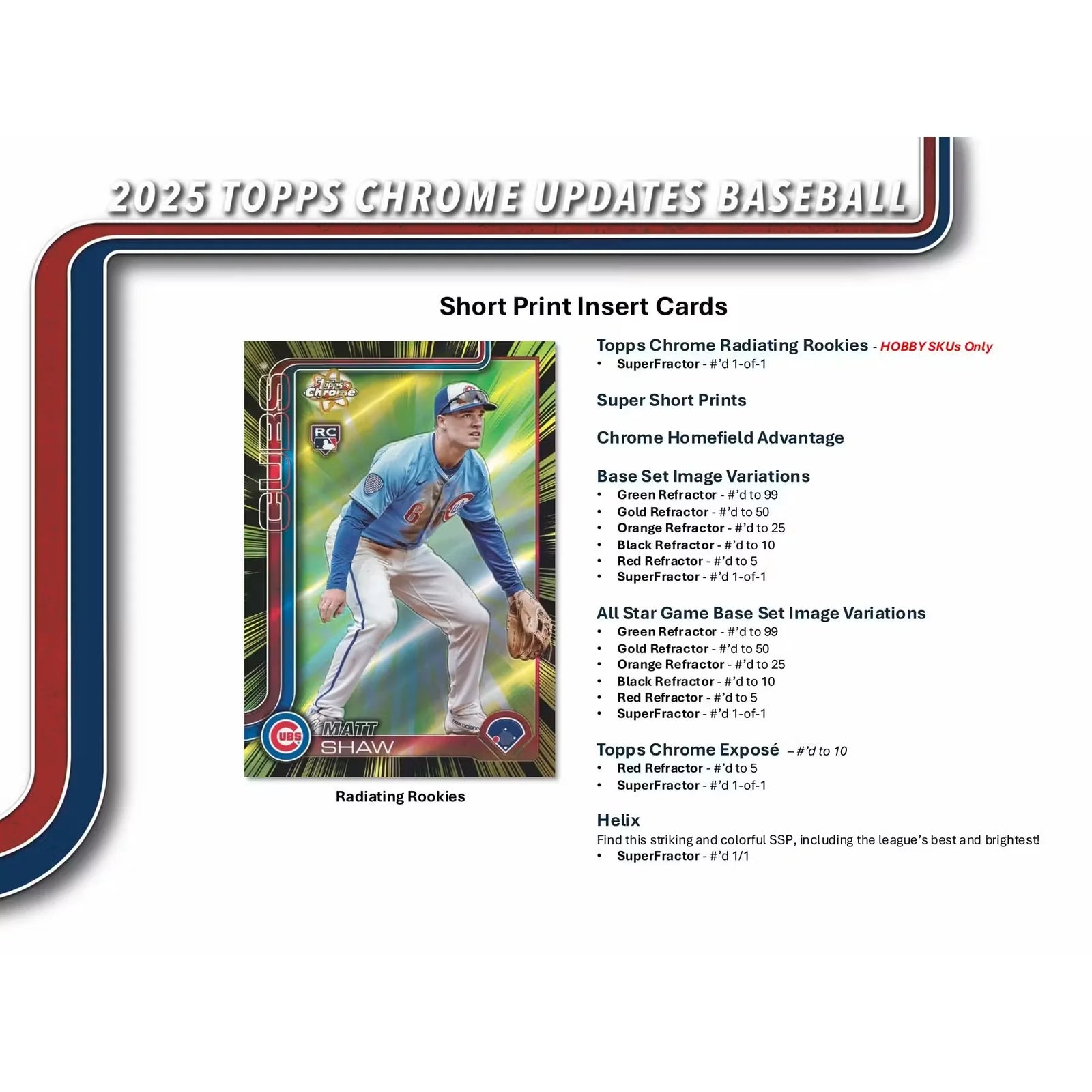 2025 Topps Chrome Update Series Baseball Delight Box
