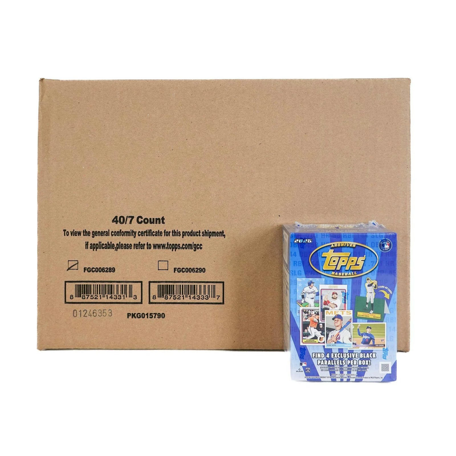 DRAFT - Just In 2025 Topps Archives Baseball Blaster 40-Box Case