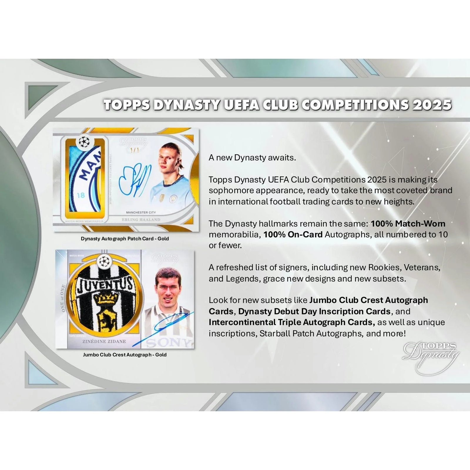DRAFT - 2025 Topps Dynasty UEFA Club Competitions Soccer Hobby 5-Box Case