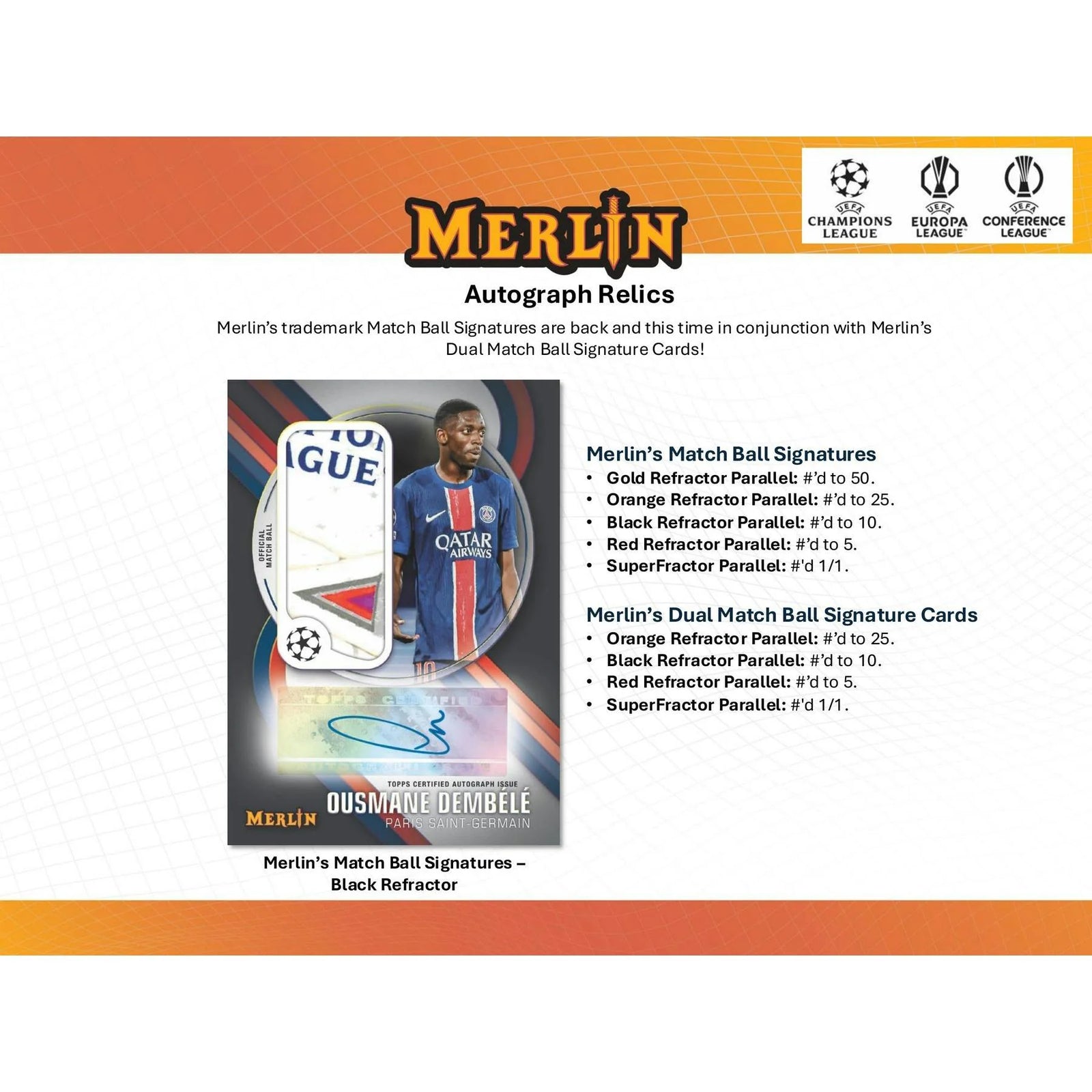 DRAFT - 2024/25 Topps Chrome Merlin UEFA Club Competitions Hobby Box