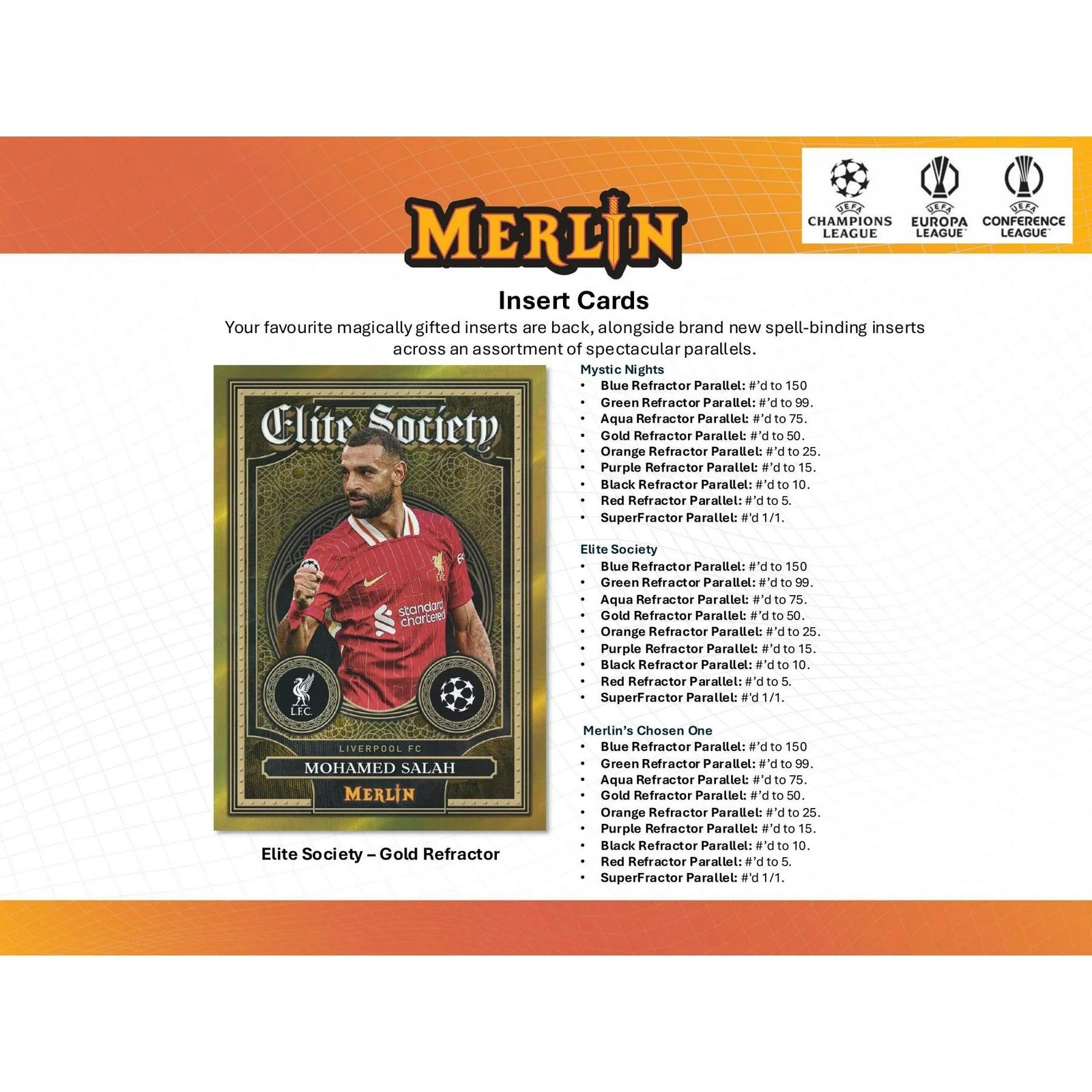 DRAFT - New 2024/25 Topps Chrome Merlin UEFA Club Competitions Soccer Blaster Box