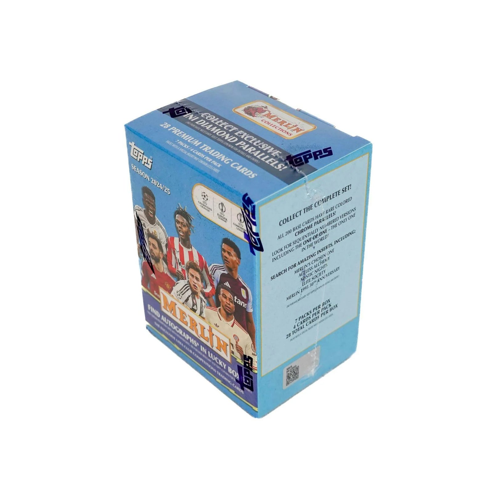 DRAFT - New 2024/25 Topps Chrome Merlin UEFA Club Competitions Soccer Blaster Box