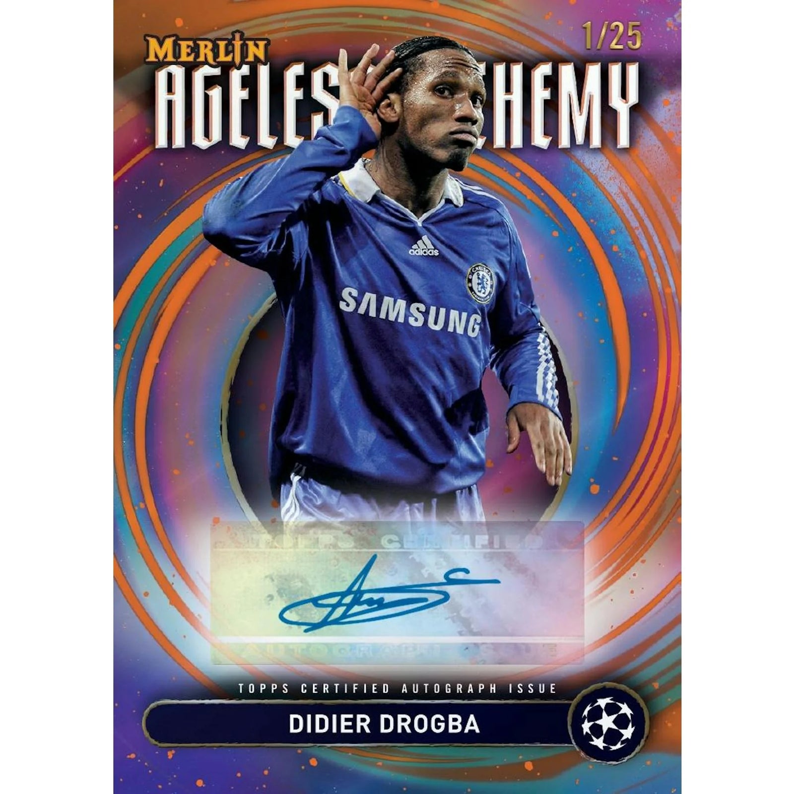 DRAFT - New 2024/25 Topps Chrome Merlin UEFA Club Competitions Soccer Blaster Box