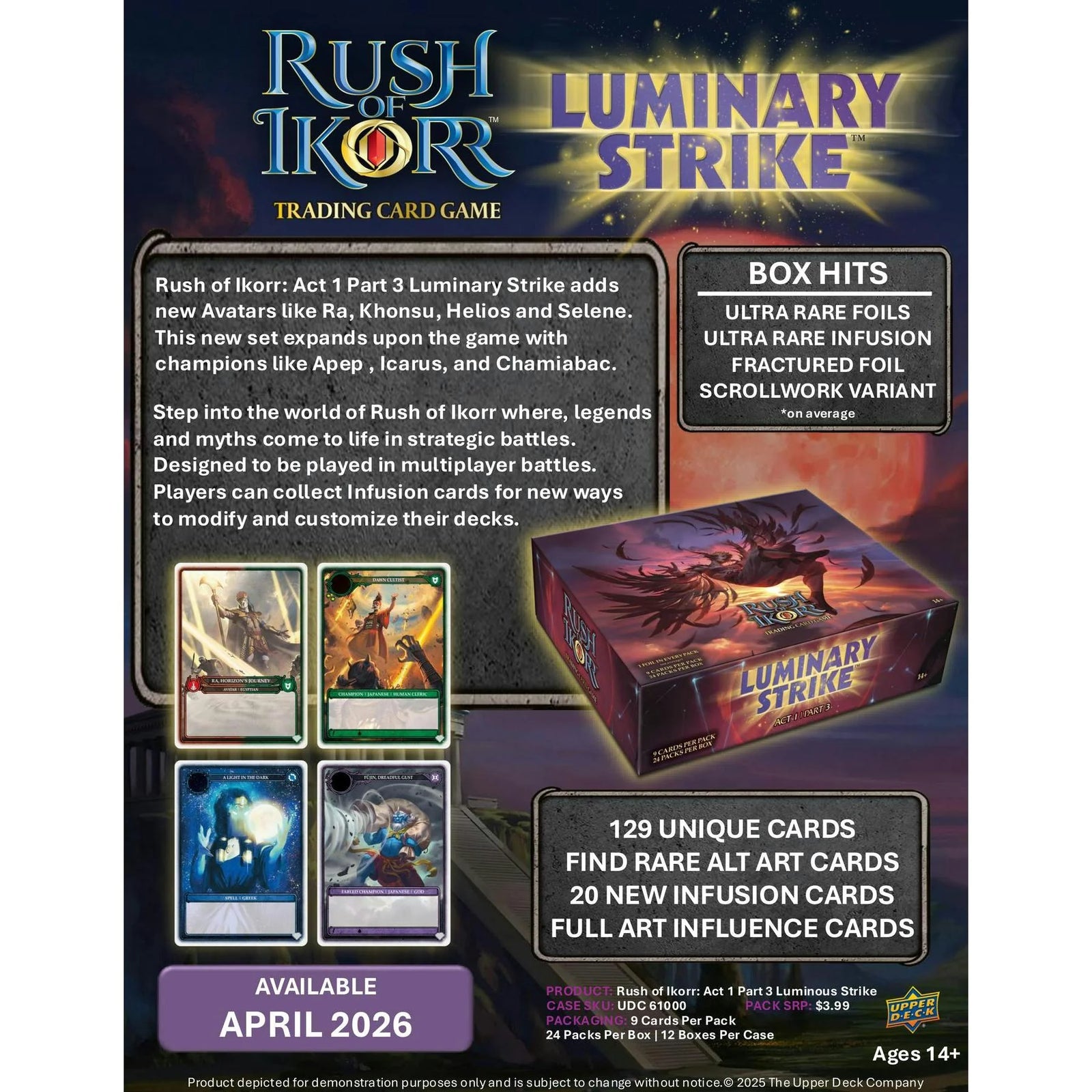 DRAFT - Rush of Ikorr TCG Act 1 - Part 3 Luminary Strike Booster Box