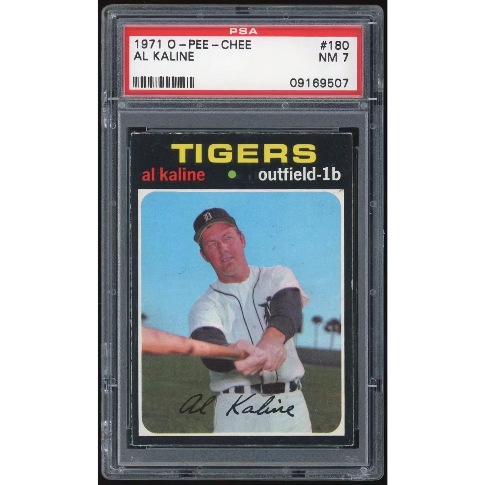 Al Kaline 1971 O-Pee-Chee #180 Trading Card | PSA 7