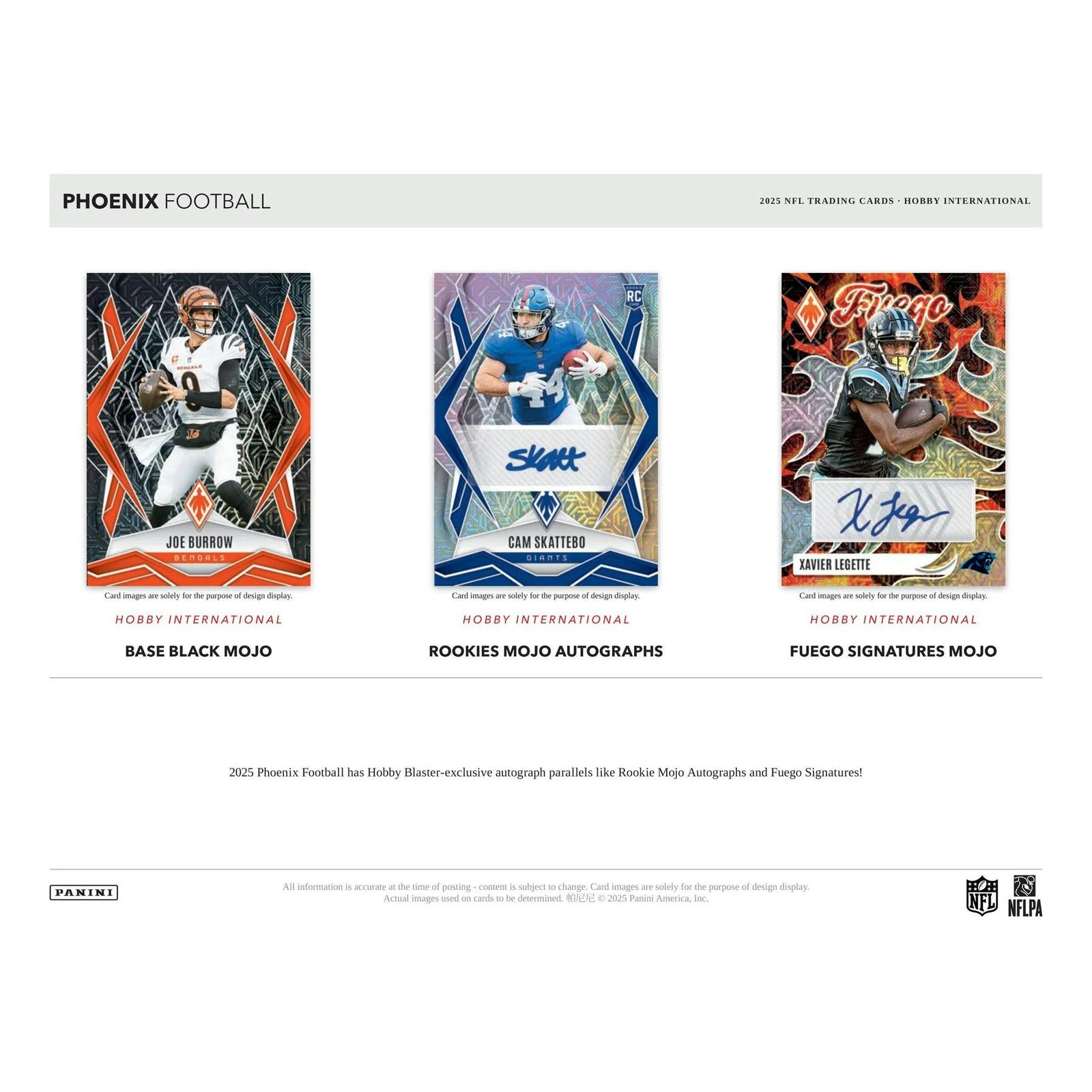 DRAFT - 2025 Panini Phoenix Football Hobby International Mega Box
