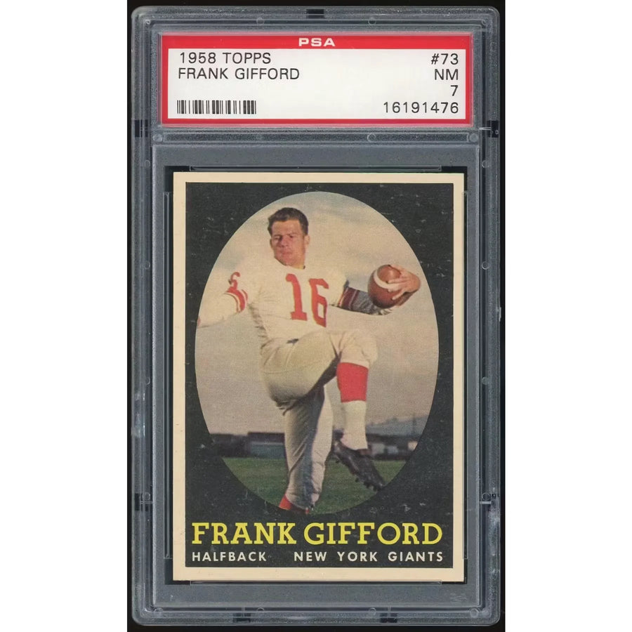 1958 Topps #73 Frank Gifford | PSA 7