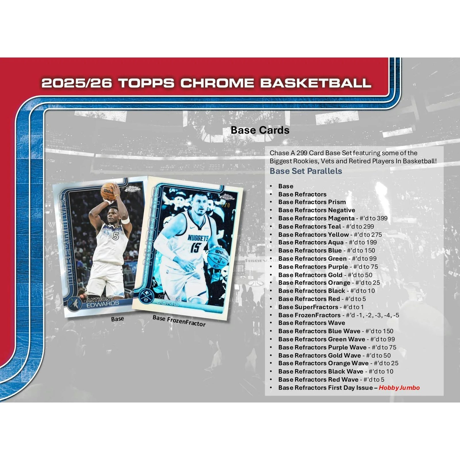 DRAFT - 2025/26 Topps Chrome Basketball Hobby Box